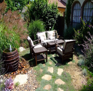 Mediterranean Courtyard Garden